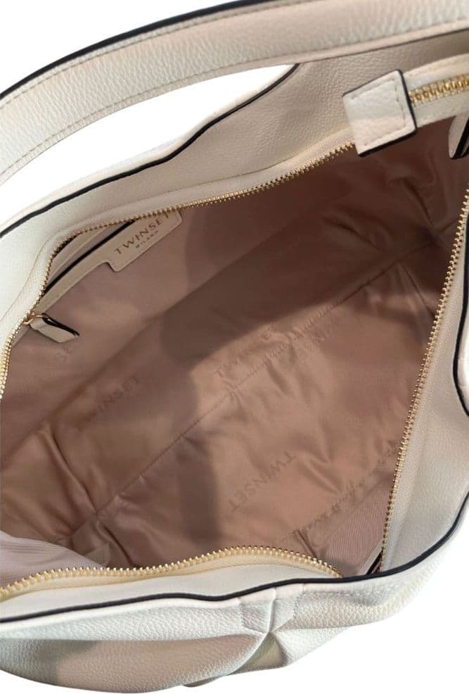 Twinset White PU Women Shoulder Bag - 7