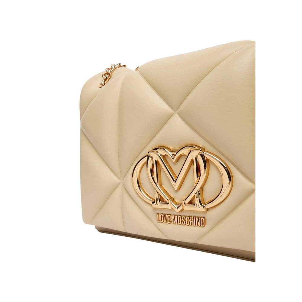 Love Moschino Beige Artificial Leather Handbag - 2