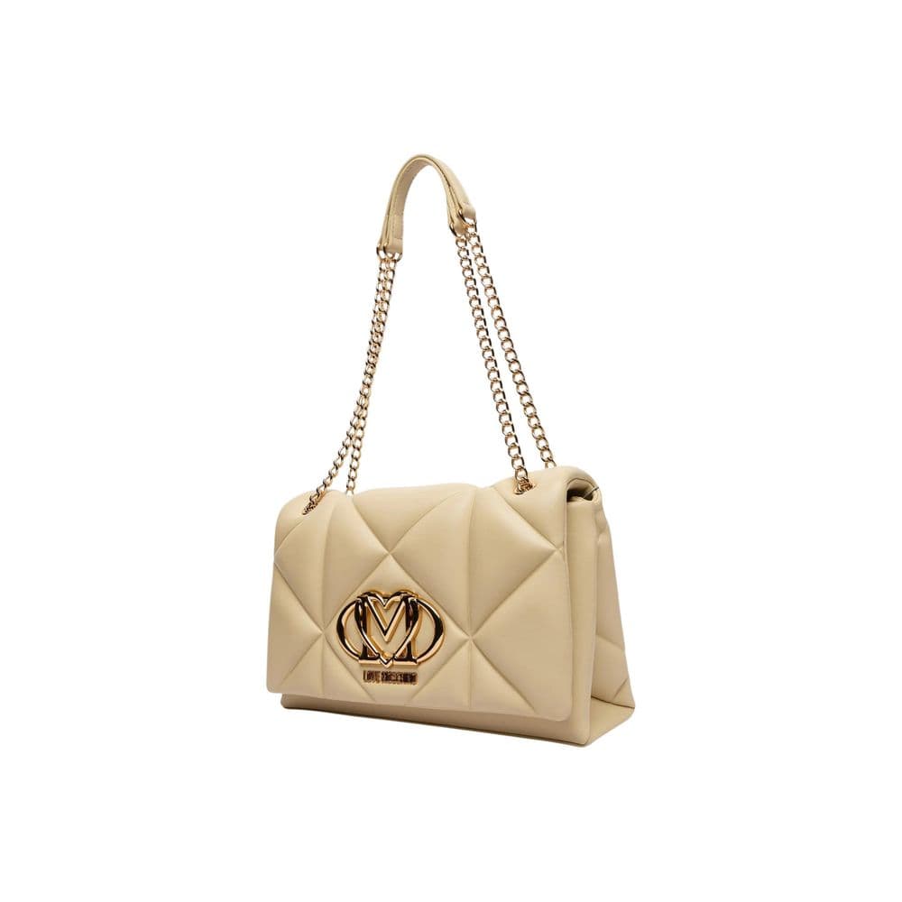 Love Moschino Beige Artificial Leather Handbag - 5
