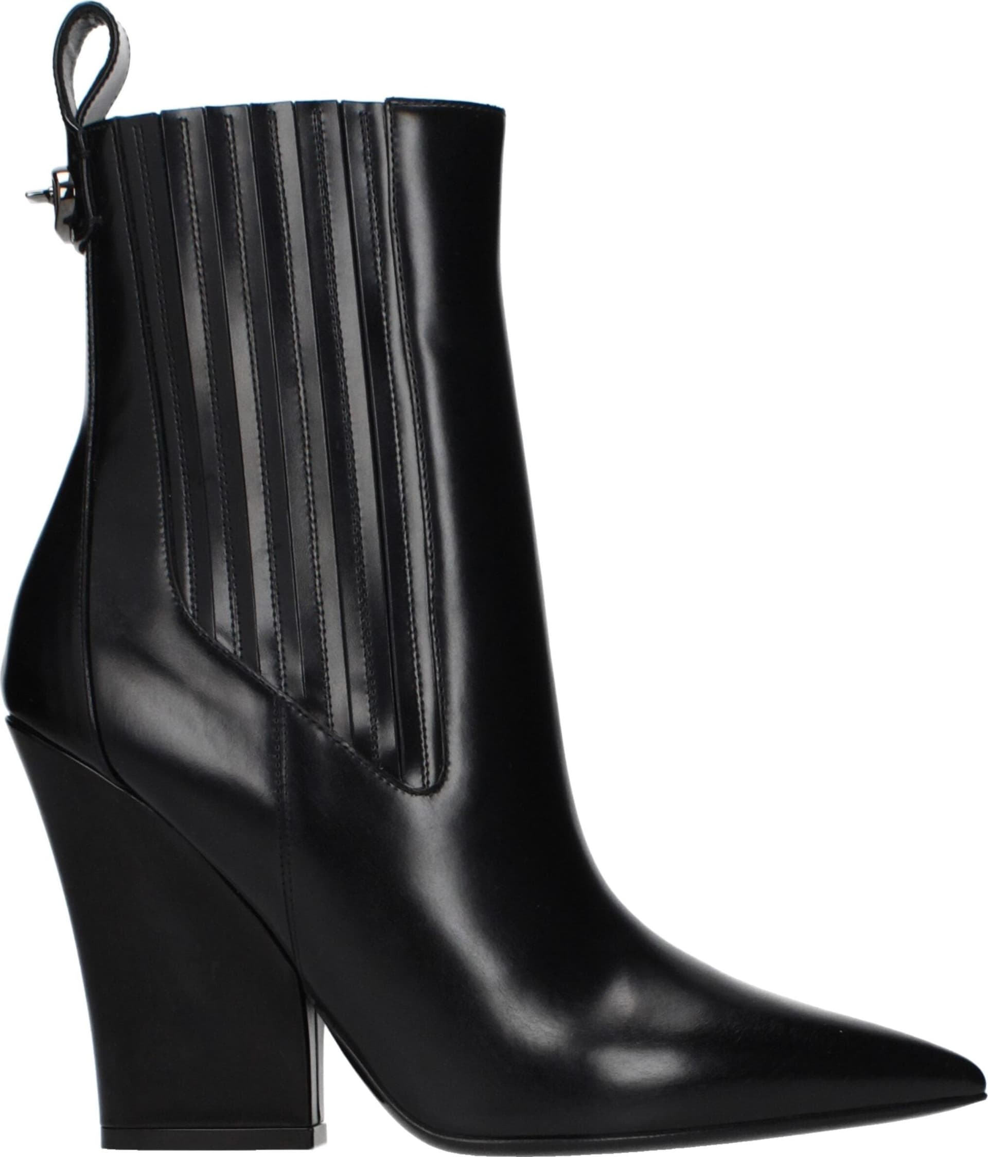 Valentino Garavani Black Leather Ankle Boots