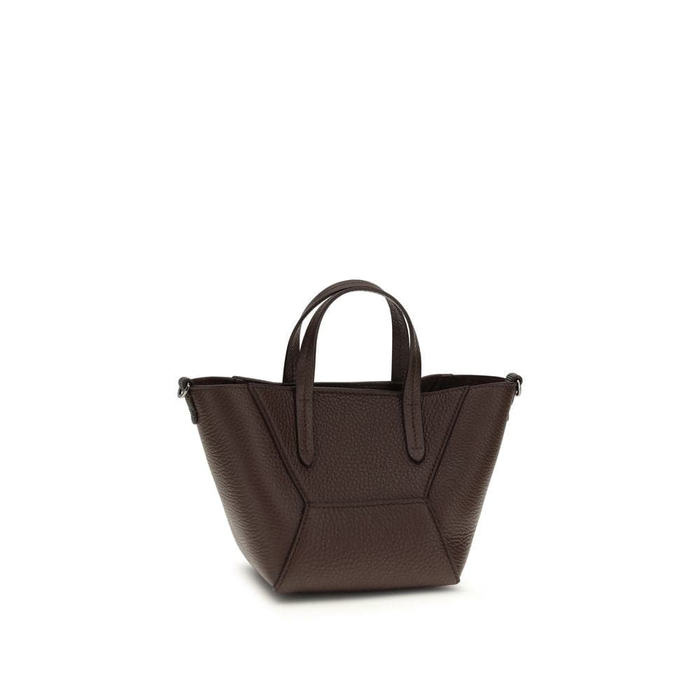 Brunello Cucinelli Bordeaux Calf Leather Bos Taurus Shoulder Bag - 3