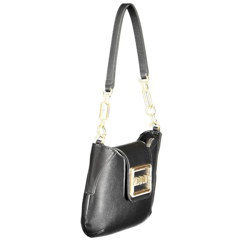 Mario Valentino Black Polyurethane Women's Bag - 3
