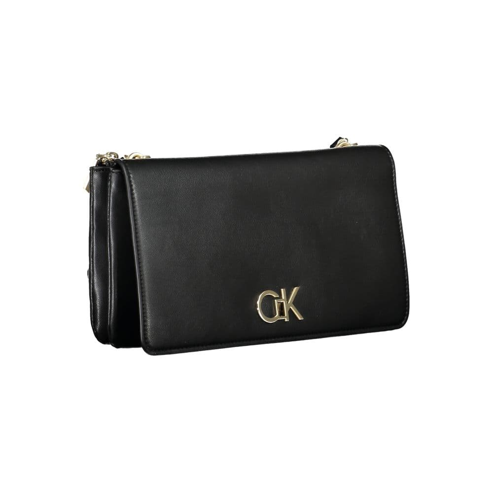 Calvin Klein Black Polyester Women Shoulder Bag - 3