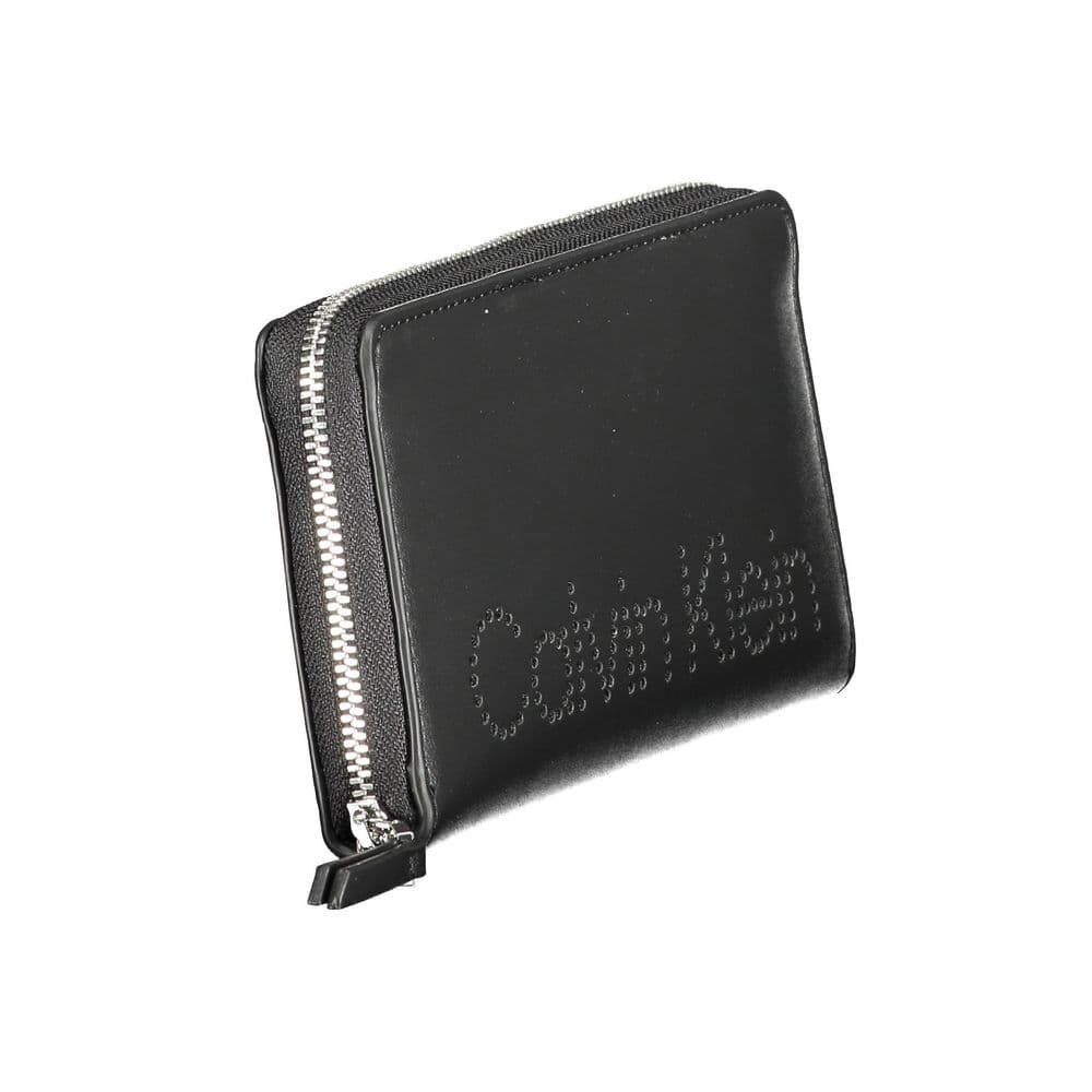 Calvin Klein Black Polyurethane Women Wallet - 3