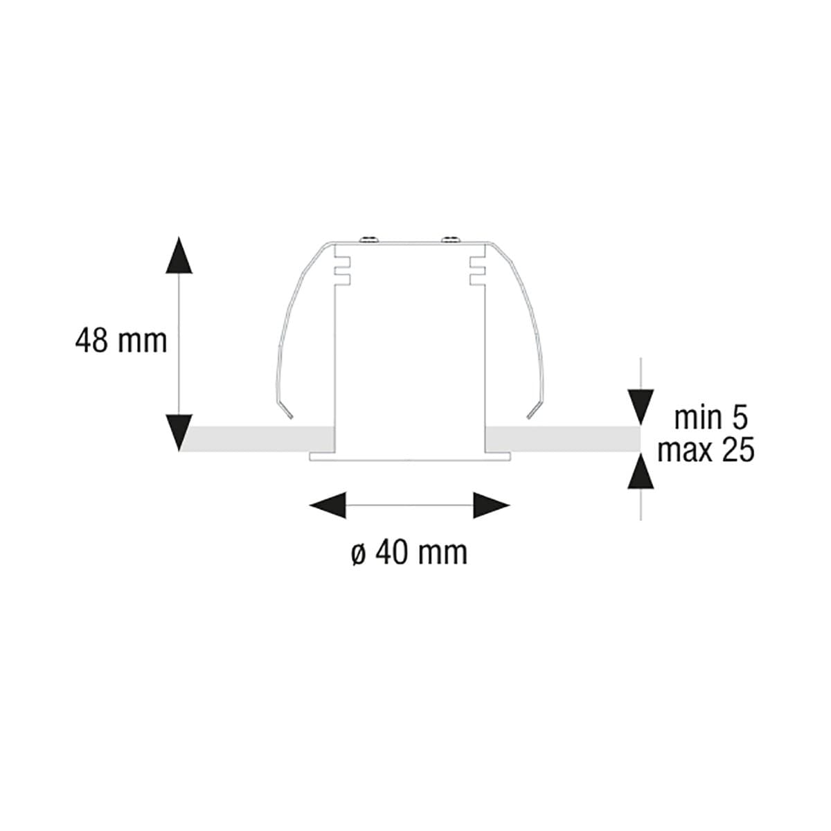 Spot incasso Pan International FOCUS MEDIUM FO-NAA O TOBACCO LED 38 150LM faretto tondo cartongesso classico - 2