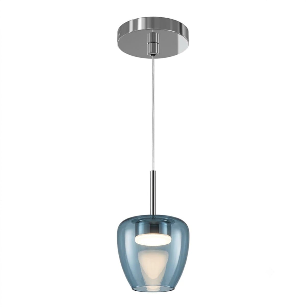Lampadario moderno Top Light KYLIE 1236 P + R10T1 CR Gx53 LED metallo vetro pirex - 4