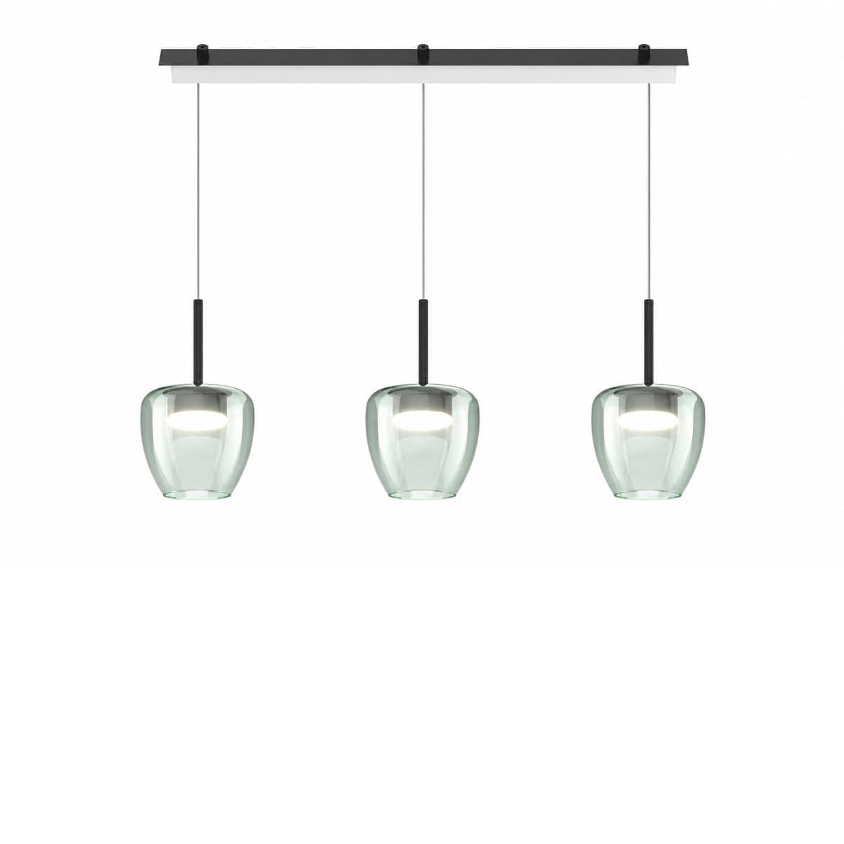 Lampadario moderno Top Light KYLIE 1236 3P + R60x4R3 NE Gx53 LED metallo vetro pirex - 3