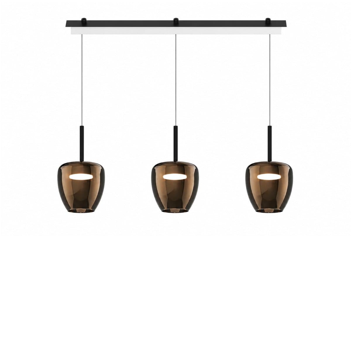 Lampadario moderno Top Light KYLIE 1236 3P + R60x4R3 NE Gx53 LED metallo vetro pirex - 5