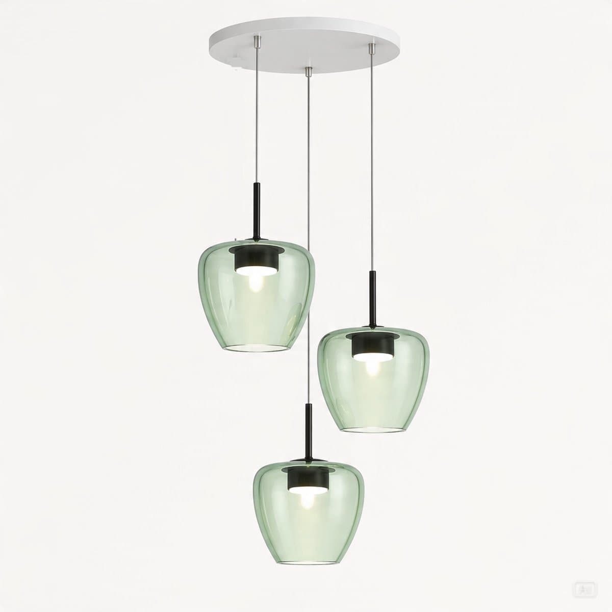Lampadario moderno Top Light KYLIE 1236 3P + R40T3 BI Gx53 LED metallo vetro pirex - 4