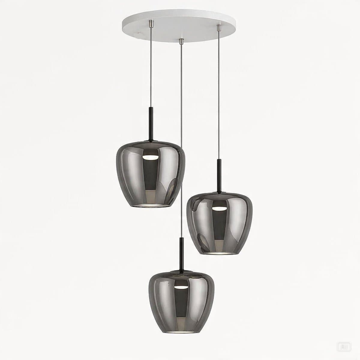 Lampadario moderno Top Light KYLIE 1236 3P + R40T3 BI Gx53 LED metallo vetro pirex - 6