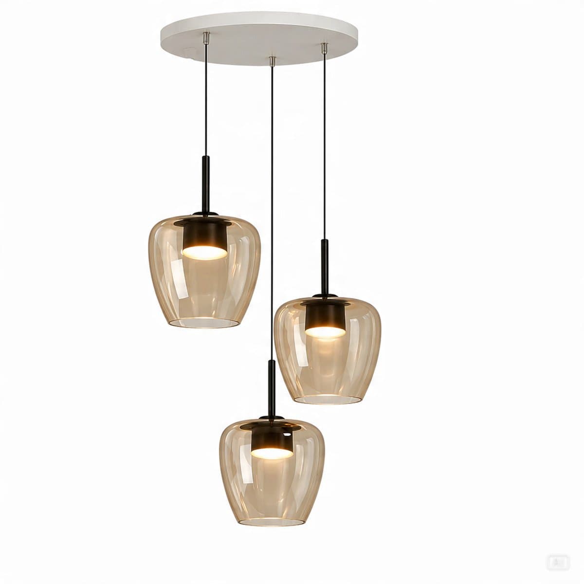 Lampadario moderno Top Light KYLIE 1236 3P + R40T3 BI Gx53 LED metallo vetro pirex - 10