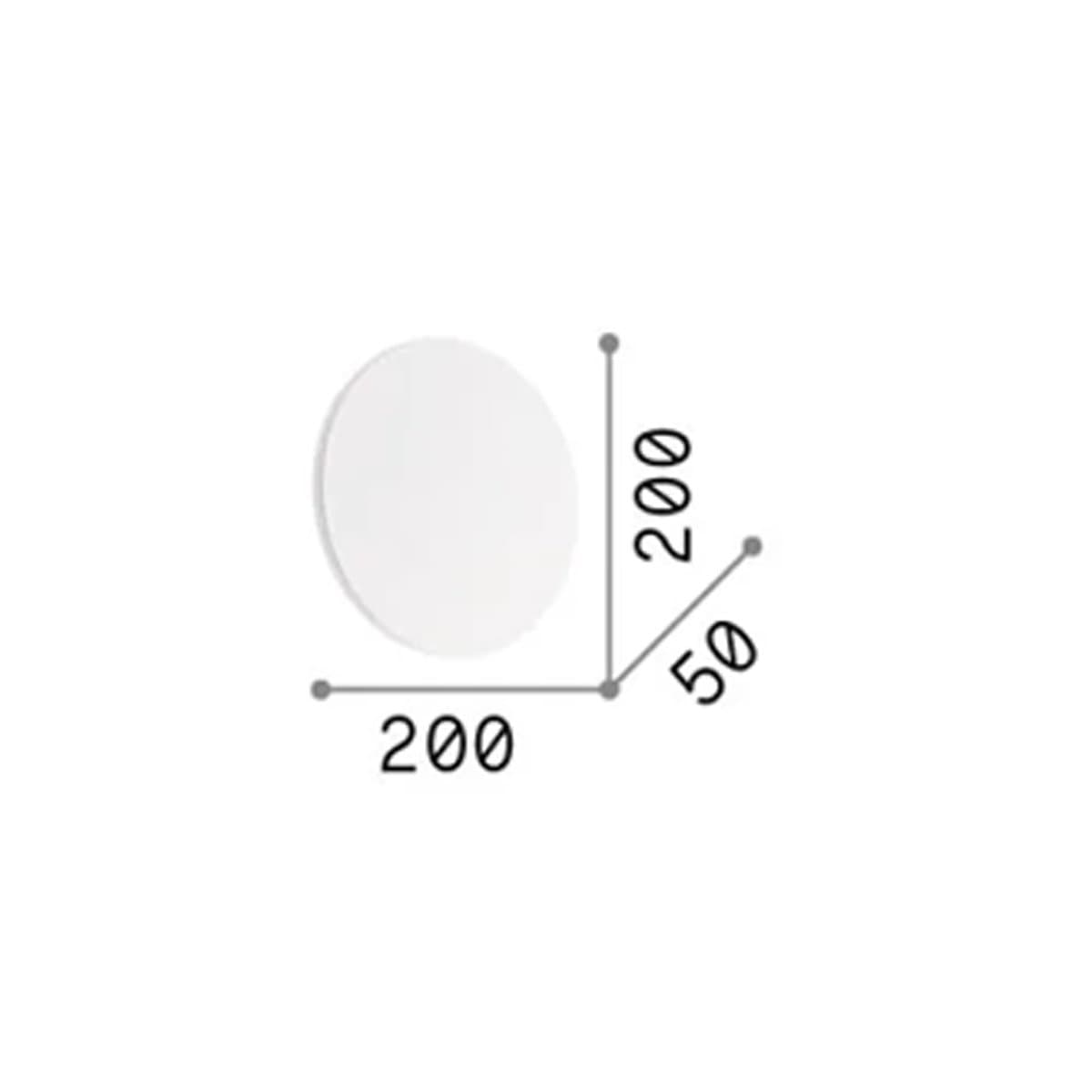 Applique moderno Ideal Lux COVER 195711 BIANCO LED 1100LM 3000K alluminio - 4