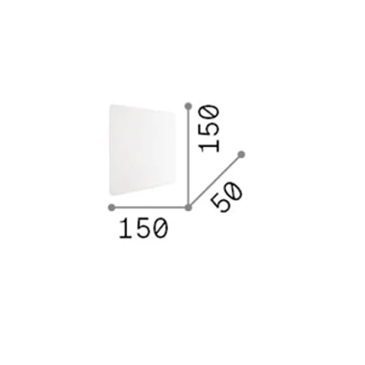 Applique moderno Ideal Lux COVER 195728 BIANCO LED 730LM 3000K alluminio - 5