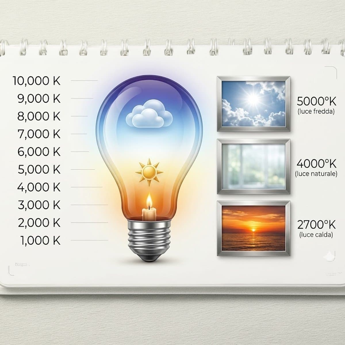 Applique moderno Ideal Lux COVER 195728 BIANCO LED 730LM 3000K alluminio - 7
