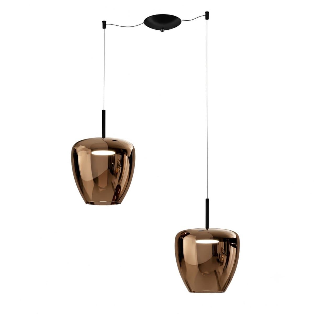 Lampadario moderno Top Light KYLIE 1236 2P+R13MULTI+CILI ELET Gx53 LED metallo vetro pirex - 11