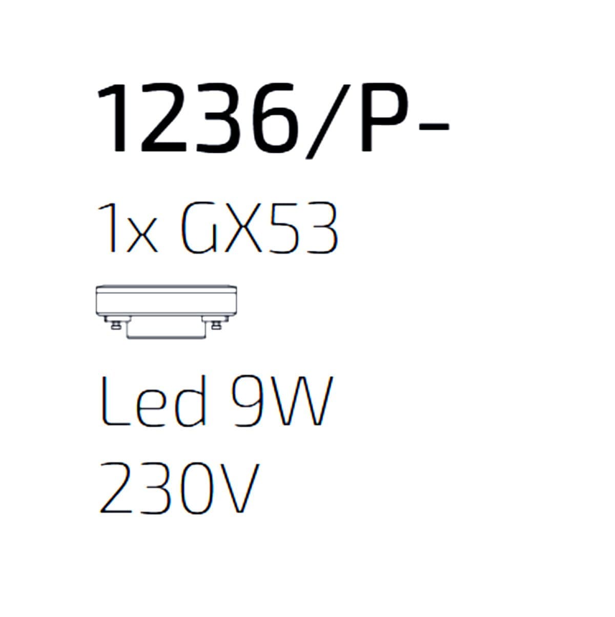 Lampadario moderno Top Light KYLIE 1236 2P+R13MULTI+CILI ELET Gx53 LED metallo vetro pirex - 16