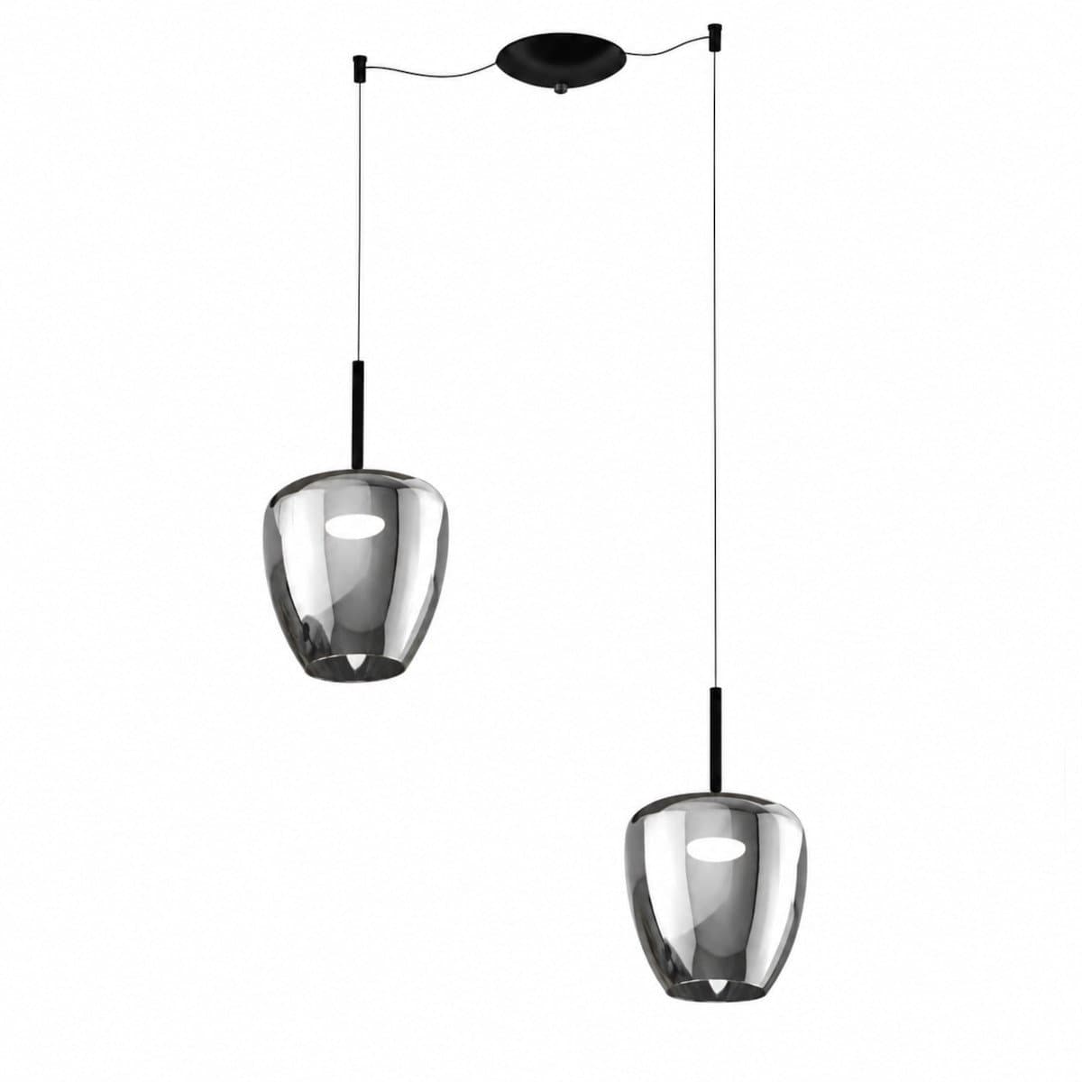 Lampadario moderno Top Light KYLIE 1236 2P+R13MULTI+CILI ELET Gx53 LED metallo vetro pirex - 4
