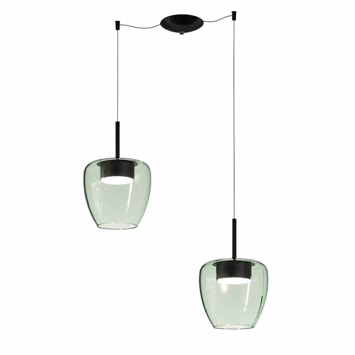 Lampadario moderno Top Light KYLIE 1236 2P+R13MULTI+CILI ELET Gx53 LED metallo vetro pirex - 7