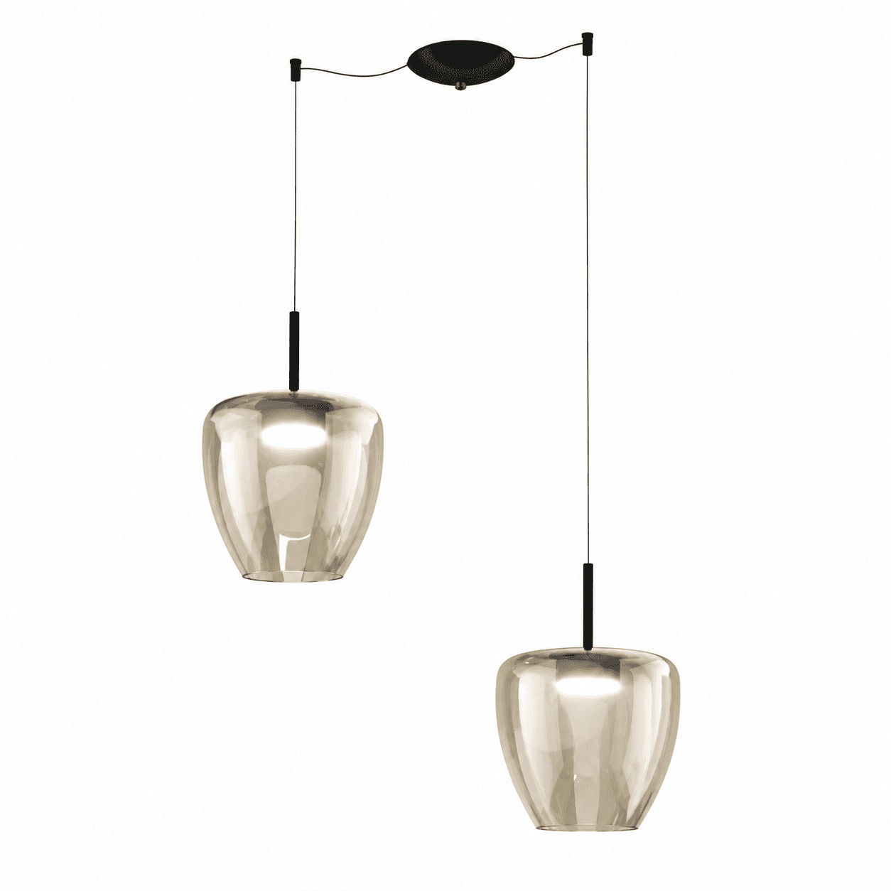 Lampadario moderno Top Light KYLIE 1236 2P+R13MULTI+CILI ELET Gx53 LED metallo vetro pirex - 9