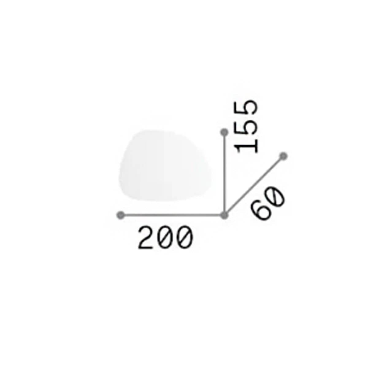 Applique moderno Ideal Lux PEGGY 257235 BIANCO LED 1080LM 3000K alluminio - 4