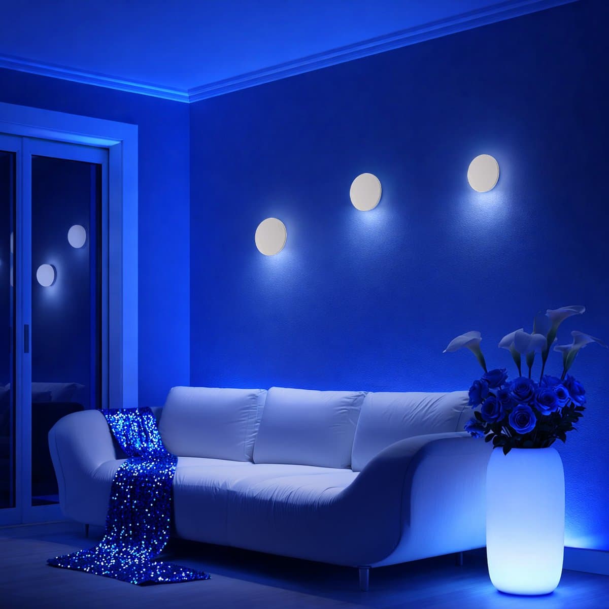 Applique moderno Ideal Lux COVER 195704 BIANCO LED 730LM 3000K alluminio - 2