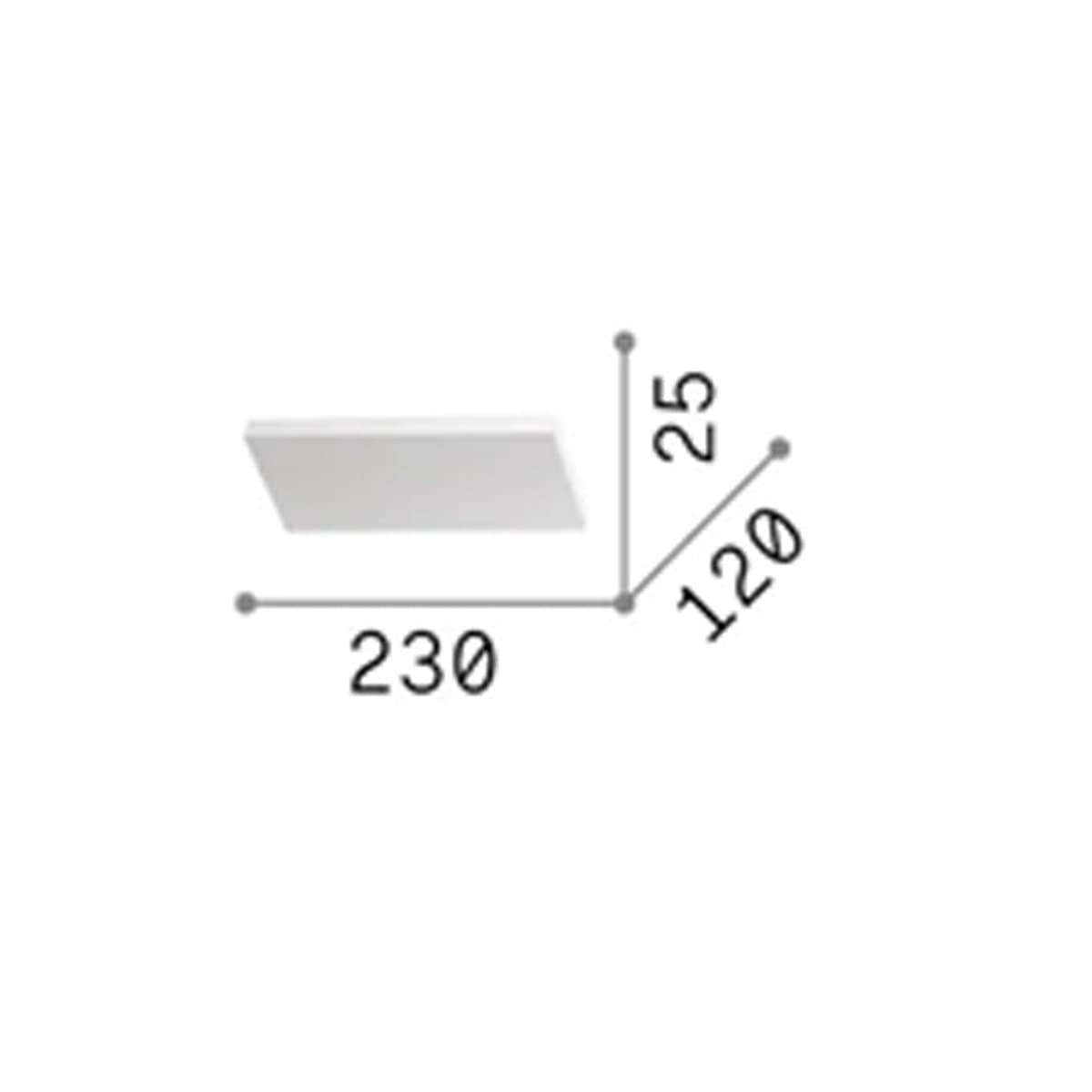 Applique led Ideal Lux BLOCK 350523 1700lm alluminio bianco mono emissione - 7