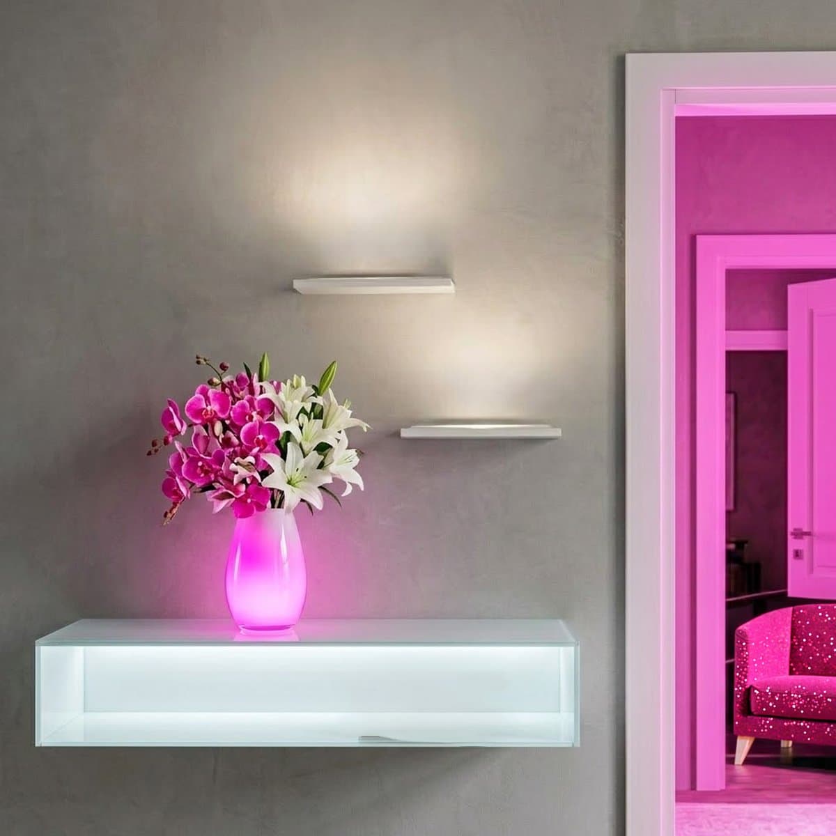 Applique led Ideal Lux BLOCK 350554 850lm alluminio bianco mono emissione - 2
