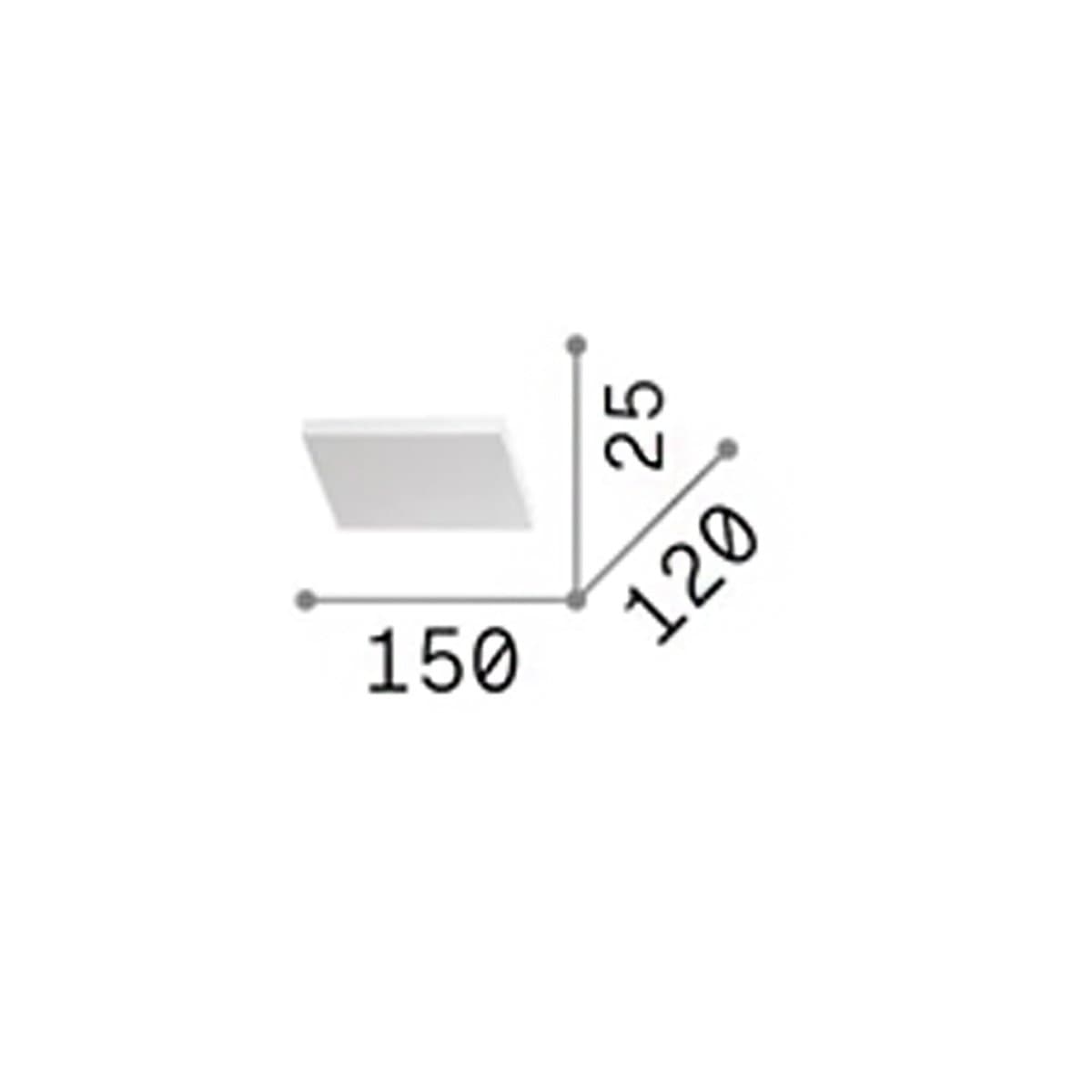 Applique led Ideal Lux BLOCK 350554 850lm alluminio bianco mono emissione - 6