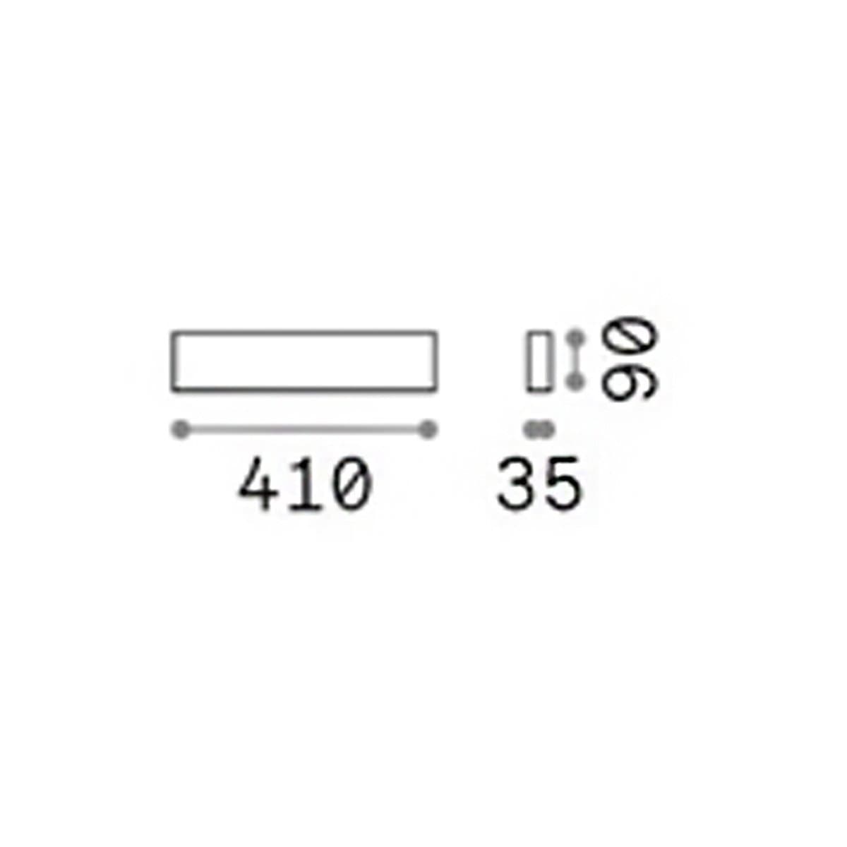 Applique moderno Ideal Lux DELTA 369679 41CM G9 LED 220V alluminio nero biemissione - 5