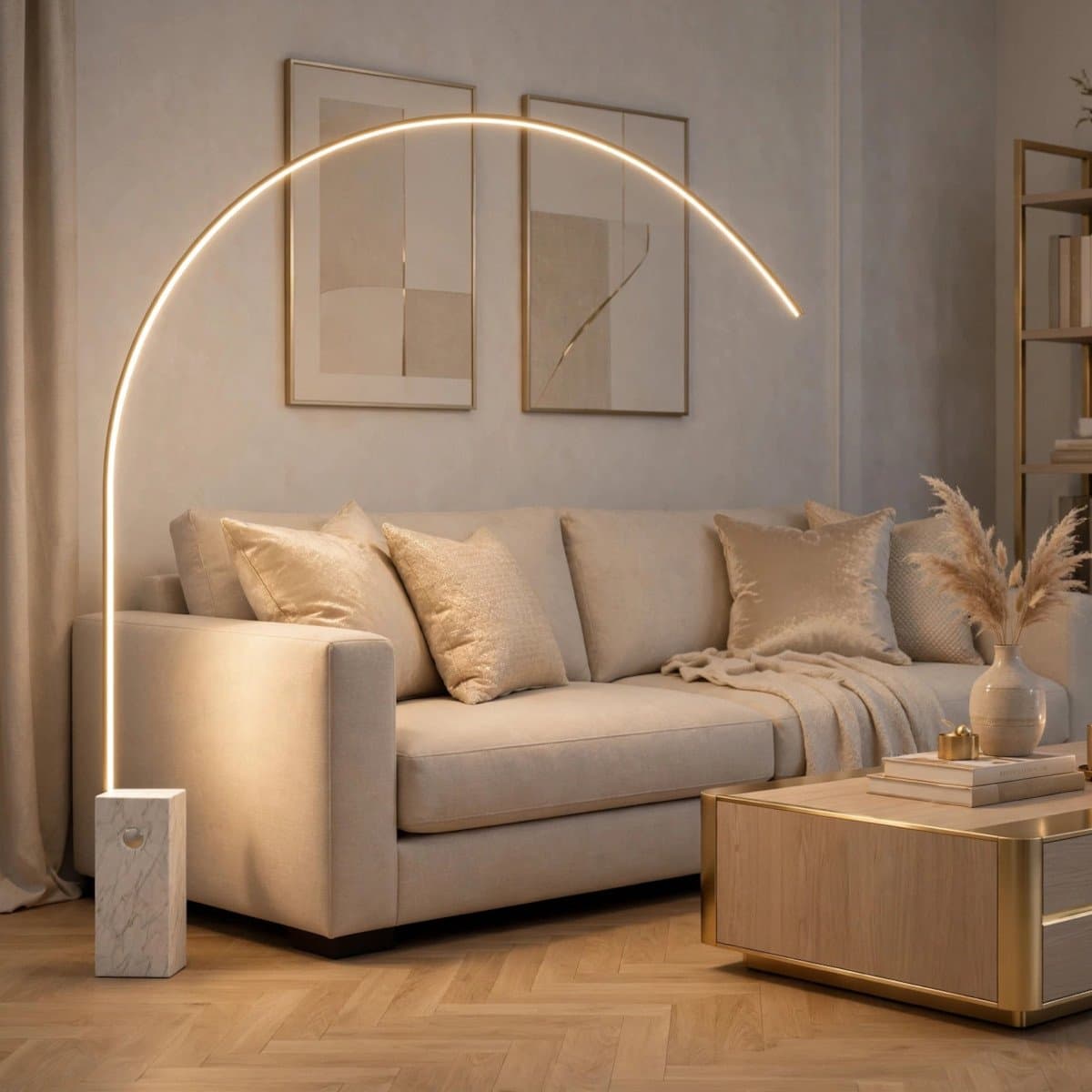 Piantana moderna Top Light VERY 1239 B1LD LED CCT dimmerabile 3 step metallo marmo - 2