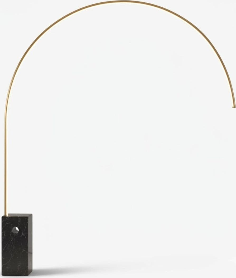 Piantana moderna Top Light VERY 1239 B2LD LED CCT dimmerabile 3 step metallo marmo - 5