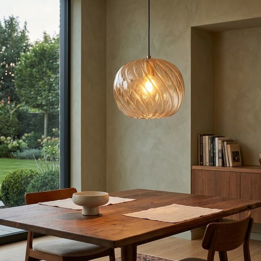 Lampadario moderno Top Light TIDE 1242 DELTA + R10T1 OS E27 LED metallo vetro pirex - 2