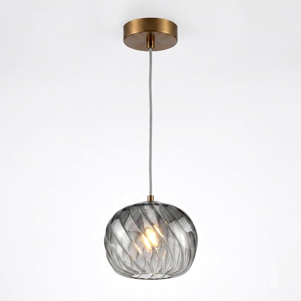 Lampadario moderno Top Light TIDE 1242 DELTA + R10T1 OS E27 LED metallo vetro pirex - 3