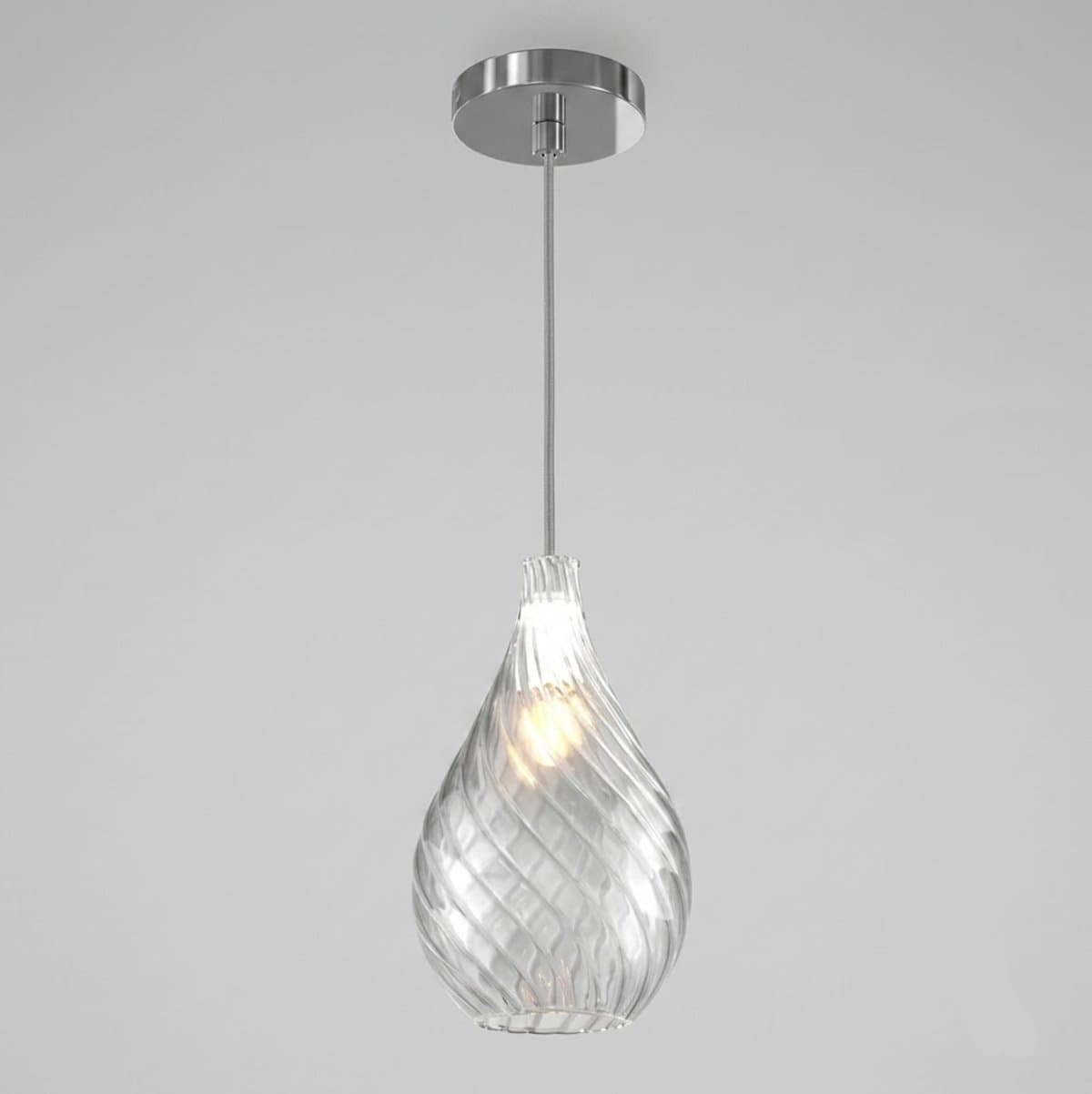 Lampadario moderno Top Light TIDE 1242 KAPPA + R10T1 CR E27 LED metallo vetro pirex - 2