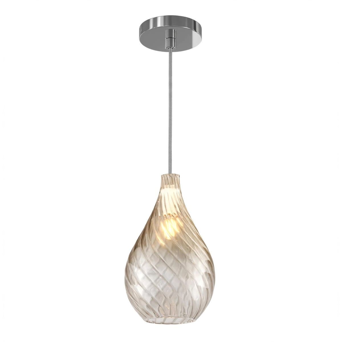 Lampadario moderno Top Light TIDE 1242 KAPPA + R10T1 CR E27 LED metallo vetro pirex - 4