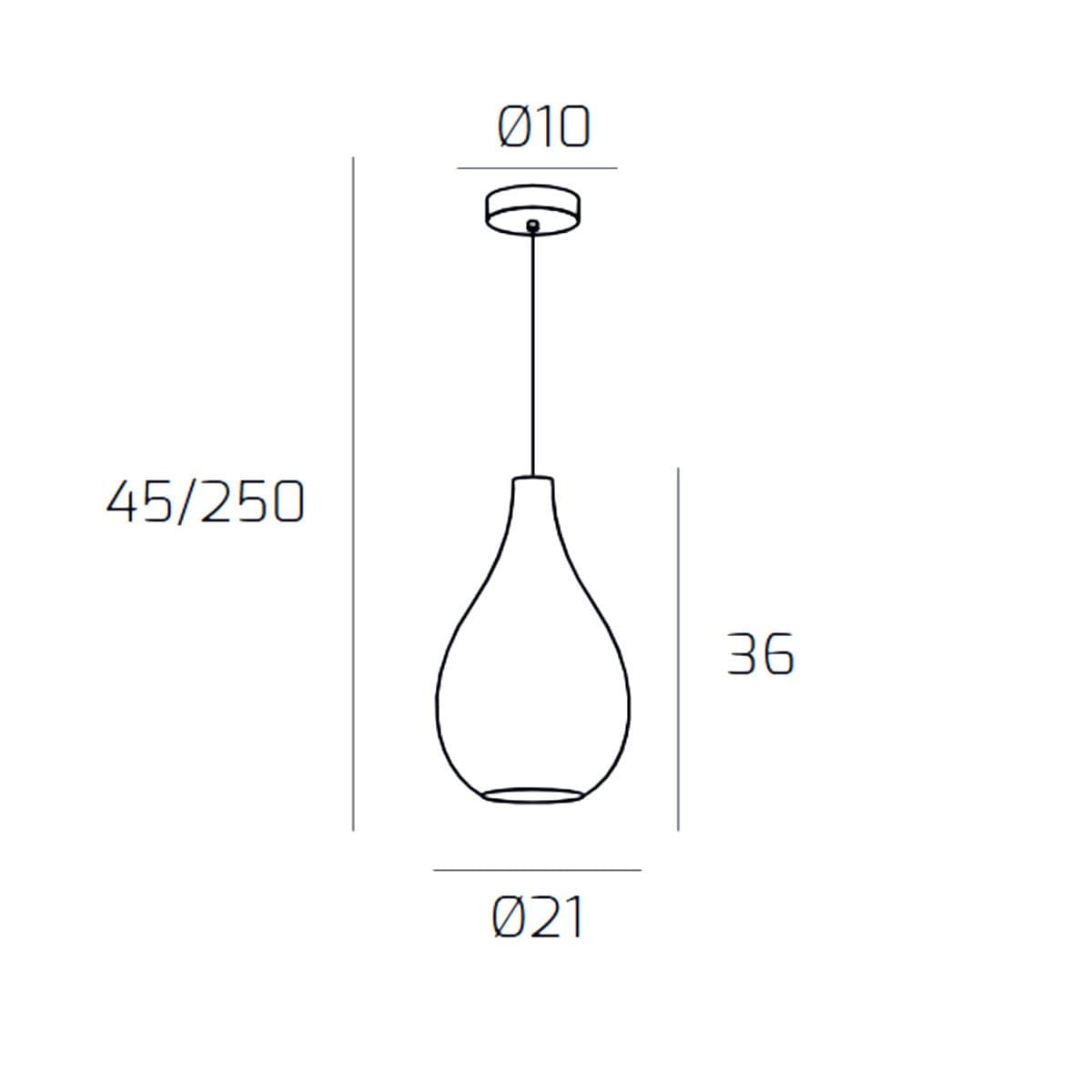 Lampadario moderno Top Light TIDE 1242 KAPPA + R10T1 CR E27 LED metallo vetro pirex - 6
