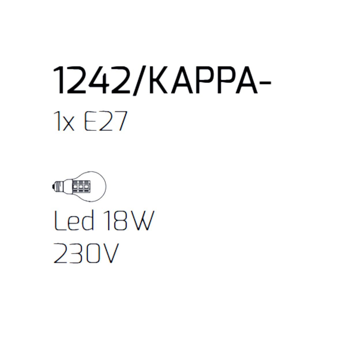 Lampadario moderno Top Light TIDE 1242 KAPPA + R10T1 CR E27 LED metallo vetro pirex - 7