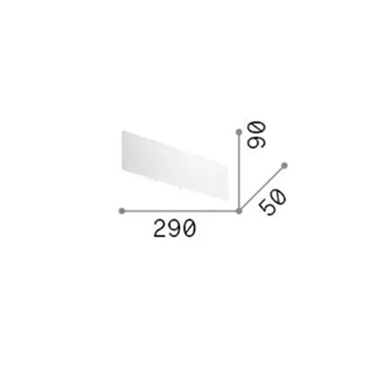 Applique led Ideal Lux ZIG ZAG SQUARE 277233 29CM 4000K biemissione - 6