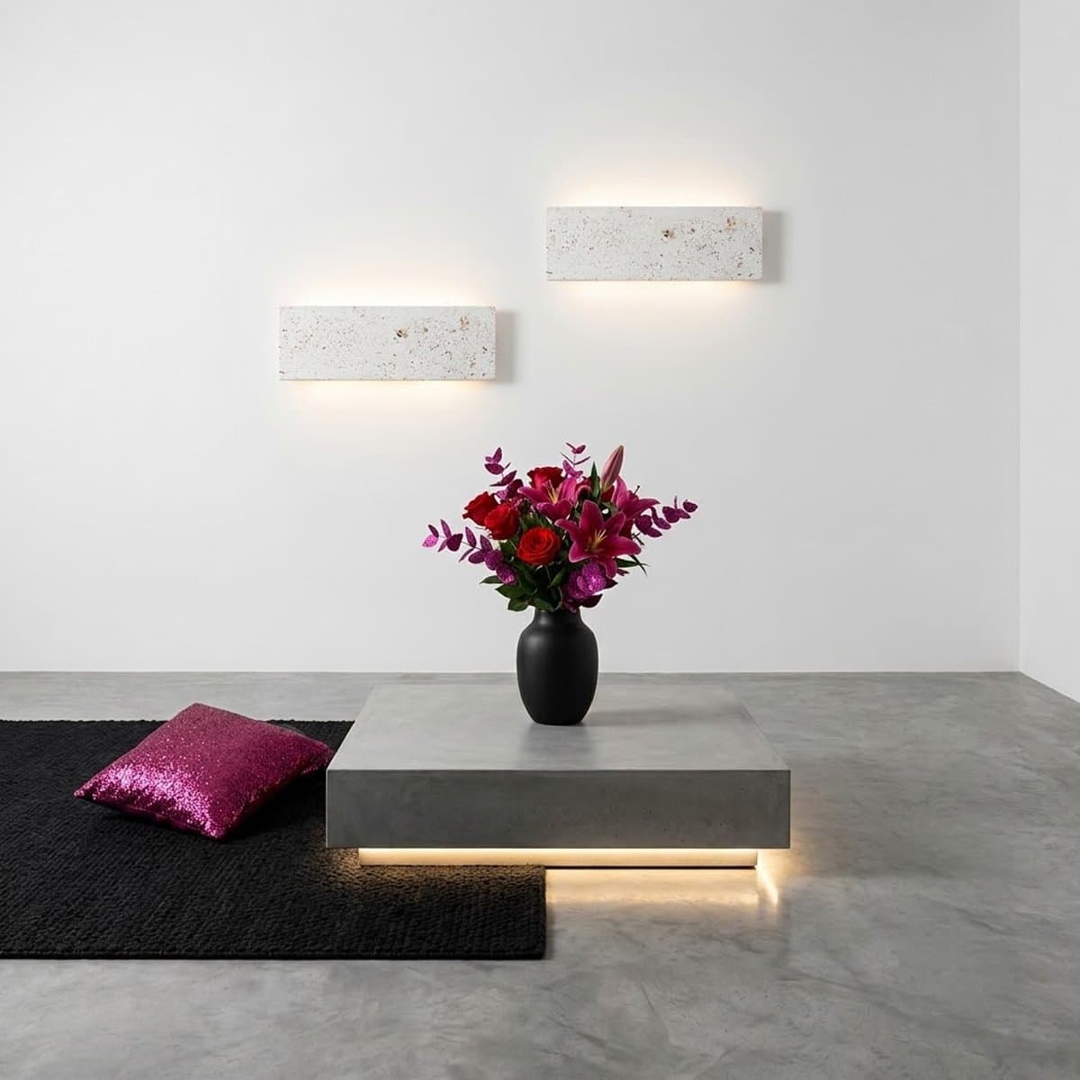 Applique cemento Ideal Lux ZIG ZAG SQUARE 356679 29CM LED 3000K 1300LM alluminio biemissione - 2