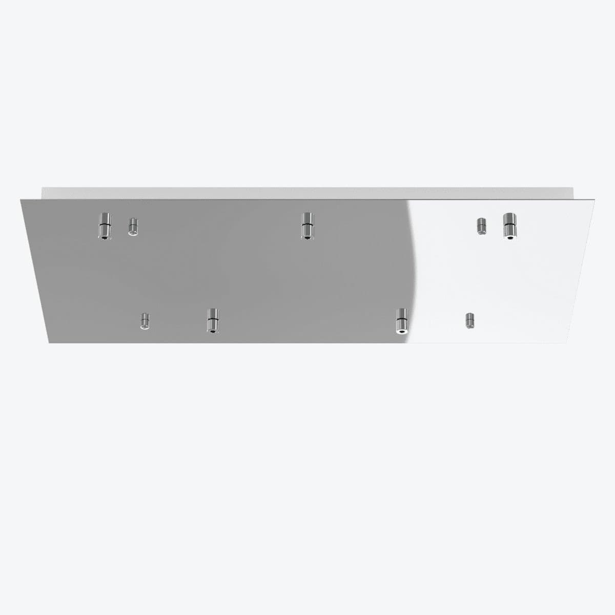 Lampadario moderno Top Light TIDE 1242x5+R60x35R5 CR E27 LED metallo vetro pirex - 4