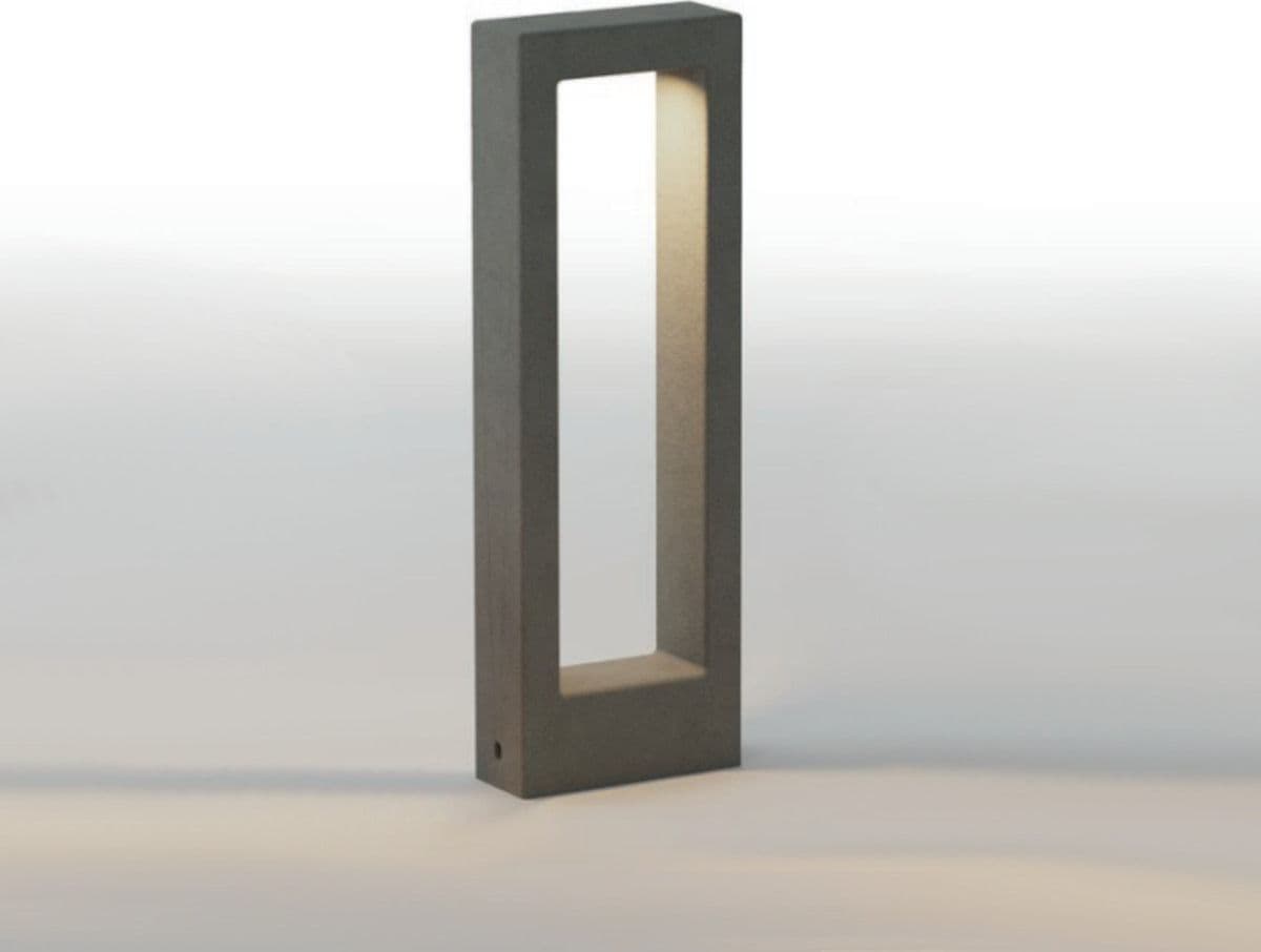 Paletto LED Redo Group SANDER 91166 91167 91168 IP65 H60 cemento alluminio vetro - 6