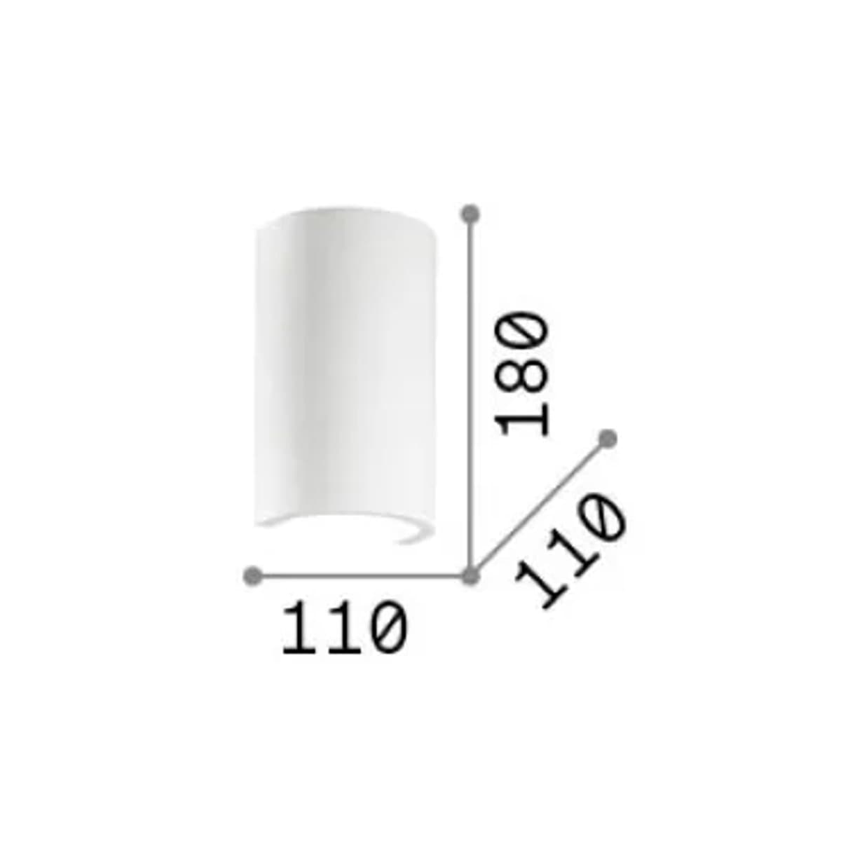 Applique Ideal Lux FLASH 214696 G9 LED gesso bianco biemissione up down - 3