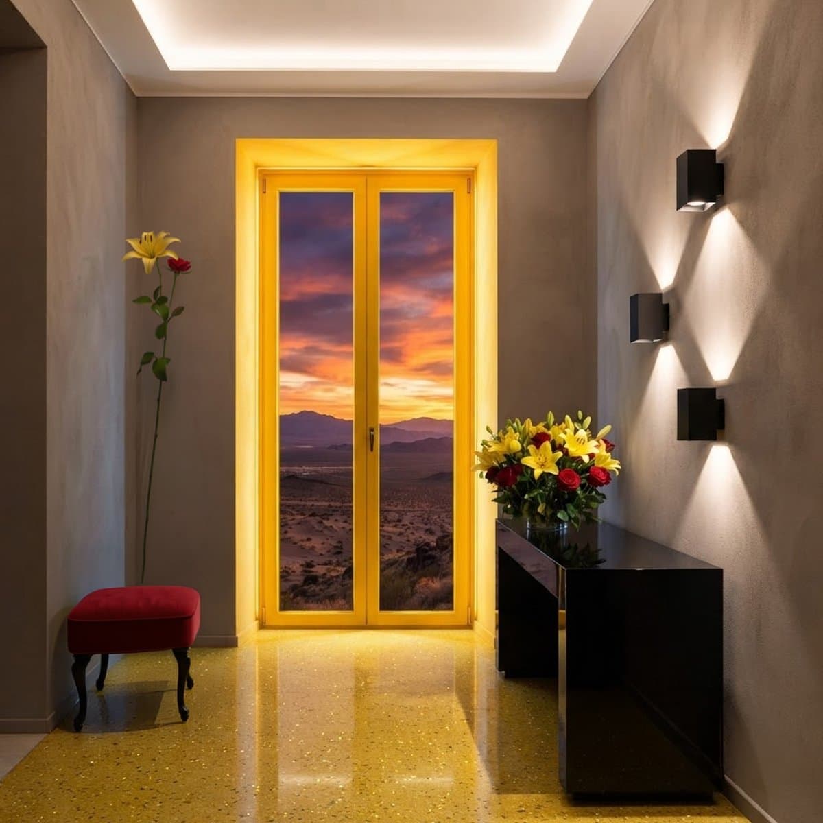 Applique Ideal Lux LOOK SQUARE AP2 15H 353937 GU10 LED biemissione metallo nero - 2