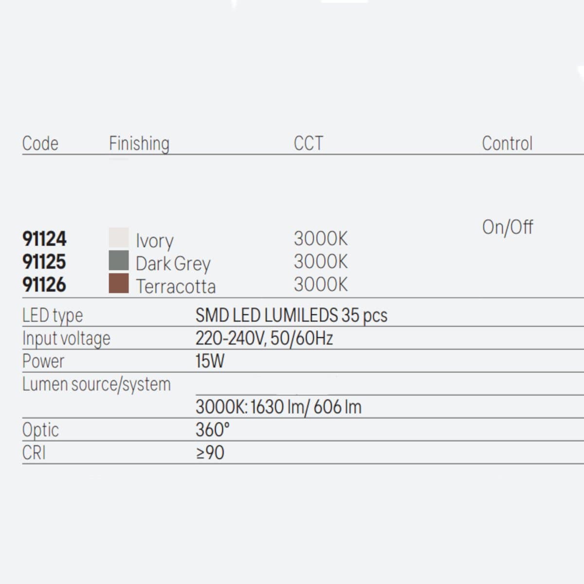 Lampada picchetto LED Redo Group CLIFF 360° 91124 91125 91126 IP65 cemento vetro - 9