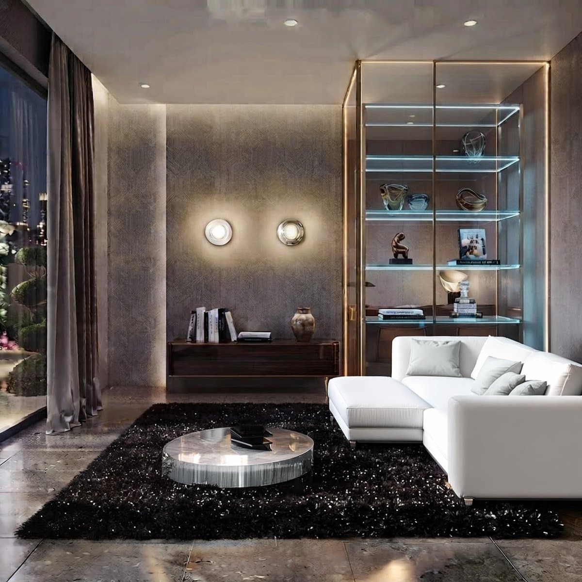 Applique vetro trasparente Ideal Lux LOLLY 354651 GX53 LED IP44 - 2