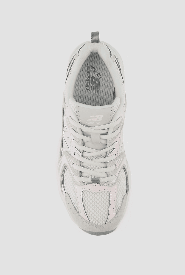 NEW BALANCE KIDS scarpe bambino grigio-rosa - 3