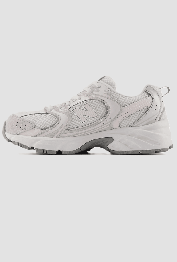 NEW BALANCE KIDS scarpe bambino grigio-rosa - 4