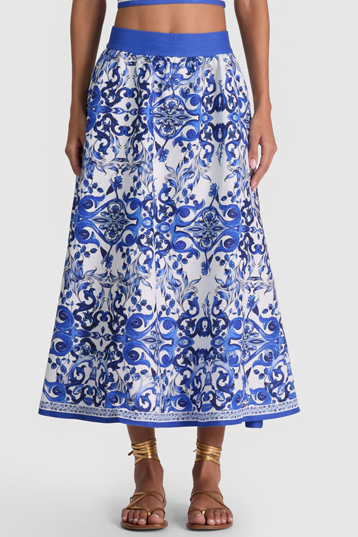 Alice + Olivia  Gonne White/blue - 5