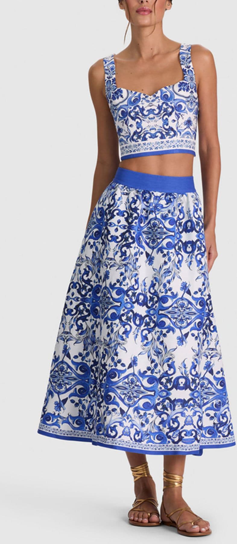 Alice + Olivia  Top White/blue - 2