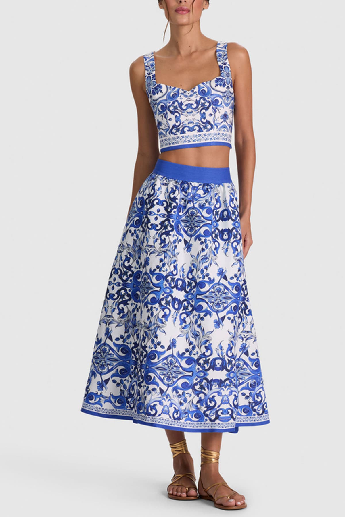 Alice + Olivia  Top White/blue - 2